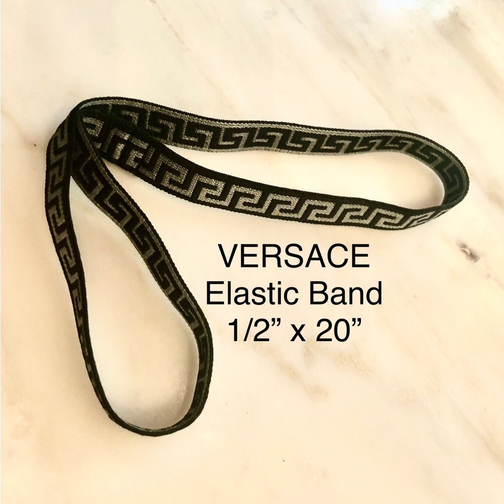 VERSACE Stretch Fabric Ribbon
